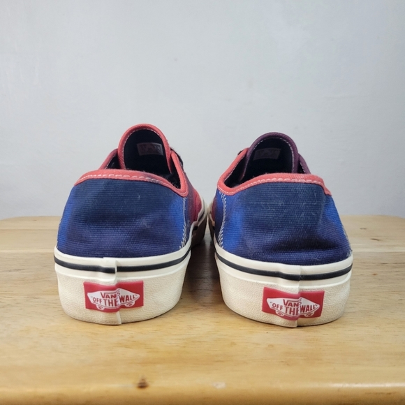 Vans authentic, Multicolor Ombre, Sunset Fade, Unisex Size : 9.5 (BARELY WORN) - Picture 12 of 16
